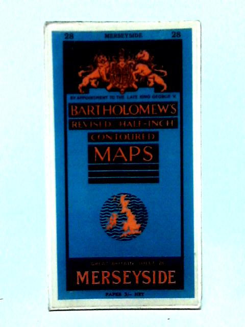 Bartholomew's Revised "Half-Inch" Contoured Maps - Great Britain, Sheet 28 Merseyside