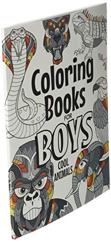 Coloring Books For Boys Cool Animals: For Boys Aged 6-12 (The Future Teacher's Coloring Books For Boys)