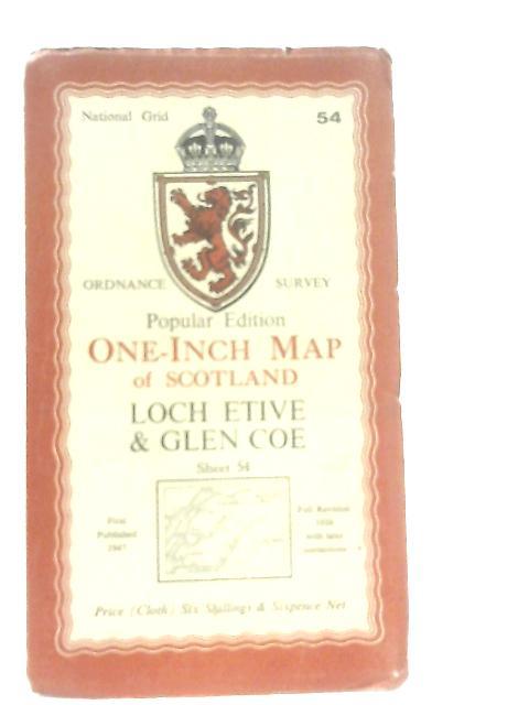 One-Inch Map of Scotland Sheet 54: Loch Etive & Glen Coe