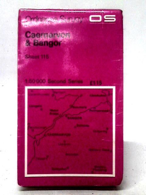 Ordnance Survey 1 : 50 000 Second Series Map Sheet 115 Caernarvon & Bangor Showing additional Tourist Information.