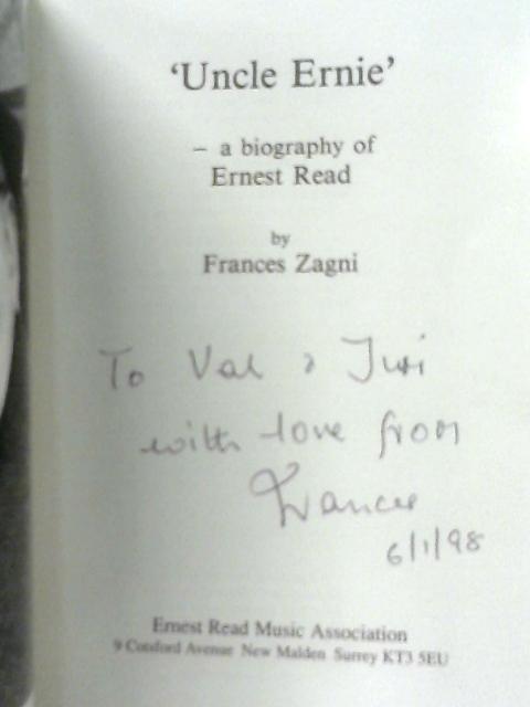 'Uncle Ernie' - A Biography of Ernest Read