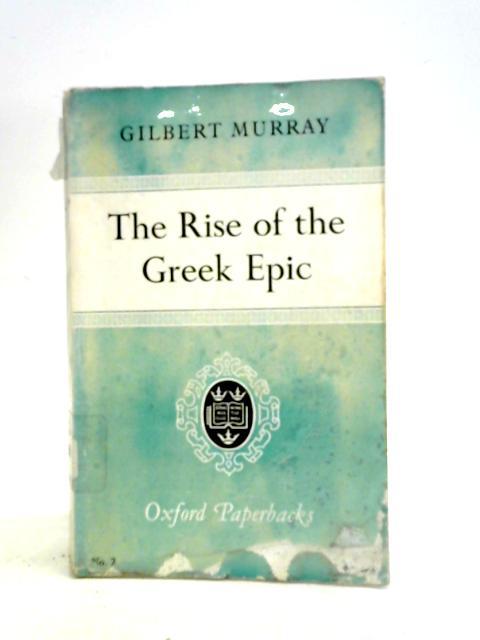 The Rise of the Greek Epic