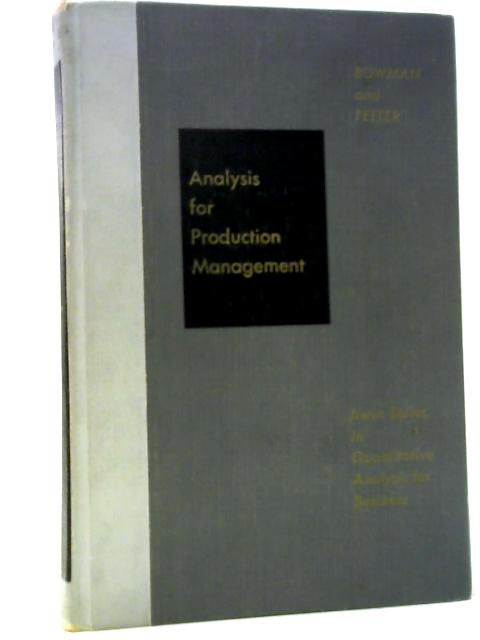 Analysis for Production Management