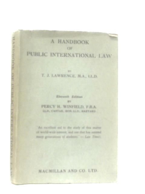 A Handbook Of Public International Law