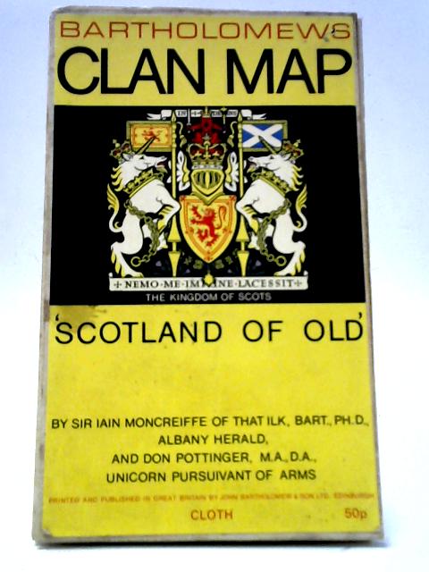 Bartholomews Clan Map - Scotland of Old