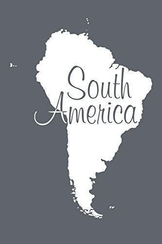 South America - Slate Grey 101 - Lined Notebook with Margins - 6x9