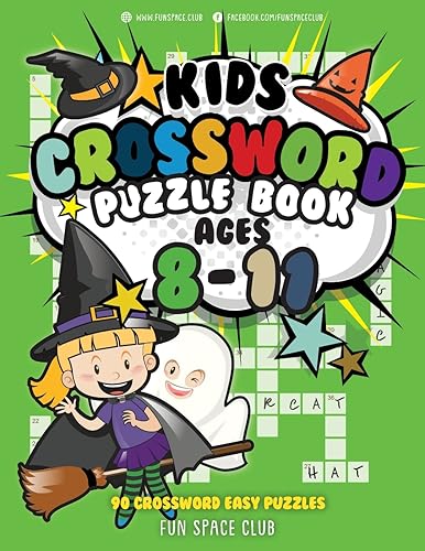 Kids Crossword Puzzle Books Ages 8-11