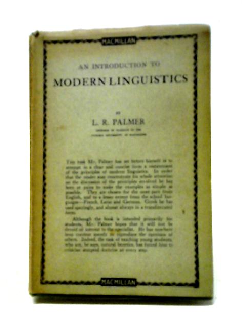 An Introduction to Modern Linguistics
