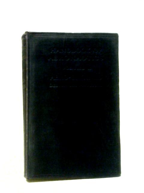 Handbook of Aeronautics, Volume II: Aero-Engines, Design and Practice