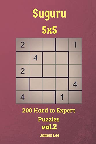 Suguru Puzzles - 200 Hard to Expert 5x5 vol.2