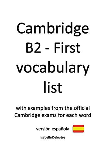 Cambridge B2 - First vocabulary list (version espanola)
