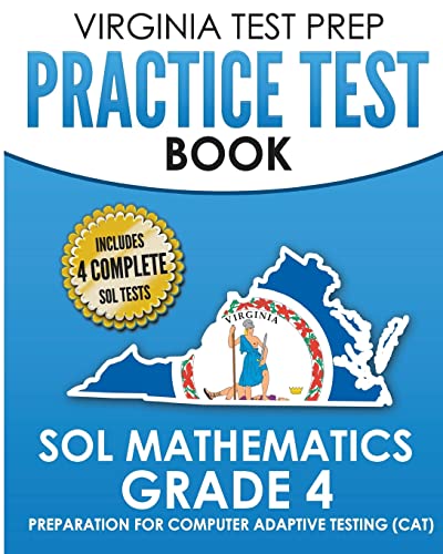 VIRGINIA TEST PREP Practice Test Book SOL Mathematics Grade 4