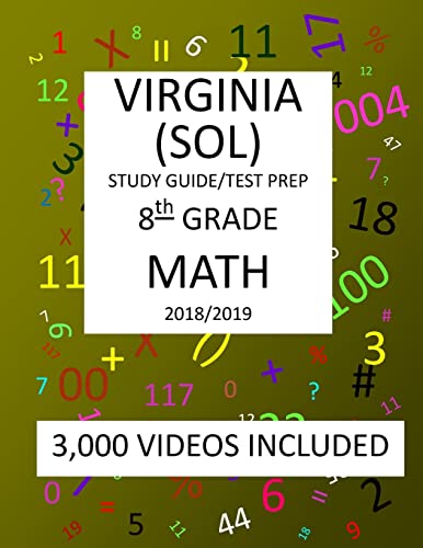 8th Grade VIRGINIA SOL, 2019 MATH, Test Prep