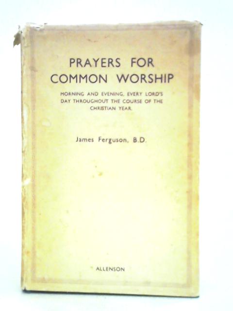 Prayers for Common Worship