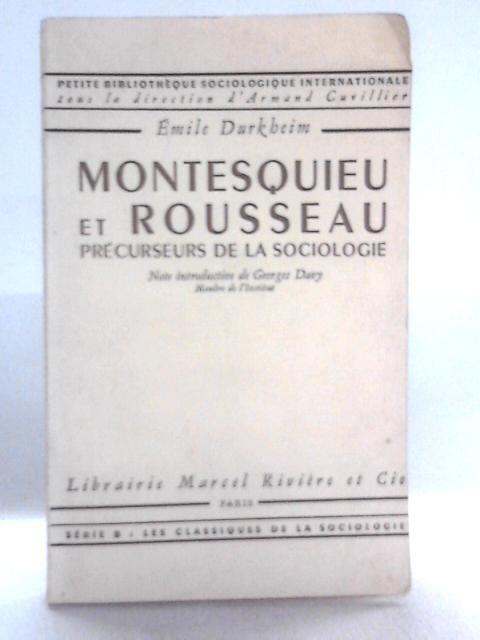 Montesquieu Et Rousseau