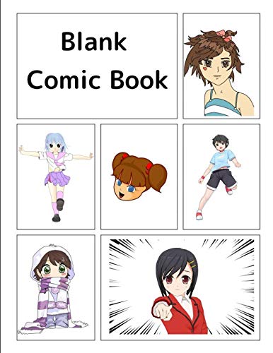 Blank Comic Book: 120 pages, 5 repeating templates, 8.5 by 11