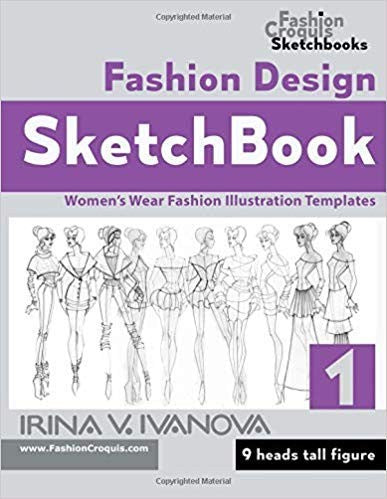 Fashion Design Sketchbook Womens Wear Fashion Illustration Templates heads tall figure Fashion Croquis Sketchbooks