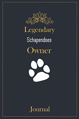 Legendary Schapendoes Owner Journal: A classy black, gold and white Schapendoes Lined Journal for Dog owner notes.