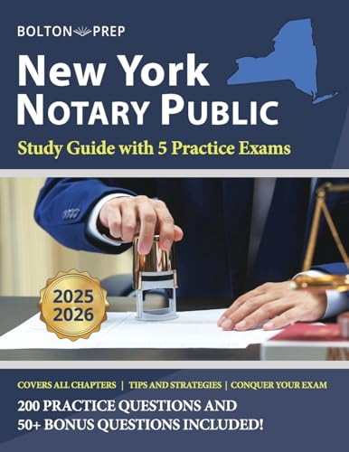 New York Notary Public Study Guide with 5 Practice Exams