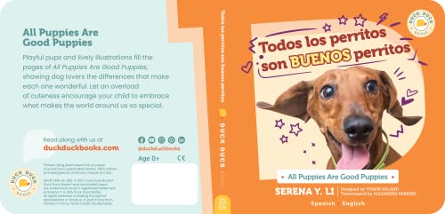 Todos los perritos son buenos perritos All Puppies Are Good Puppies a Montessorifriendly Spanish bilingual childrens book about diversity and multiculturalism via cute dogs Duck Duck Books