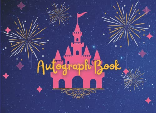 Autograph Book Autograph Photo Book Collect CharactersSuperheroesCelebrities Signatures From Theme Park Adventures All Over The World Keep all Album Double Page Fun For Kids Girls Boys
