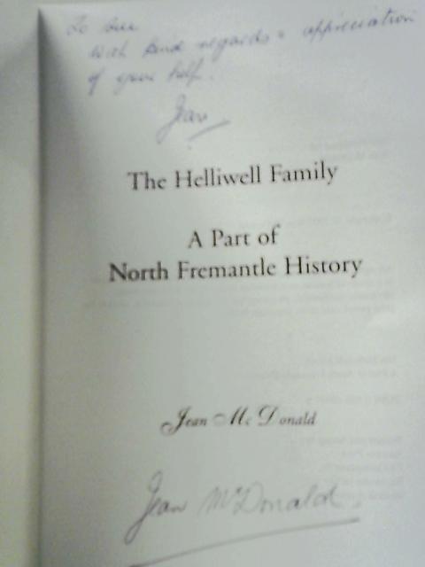 The Helliwell Family - A Part of North Fremantle History