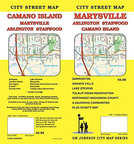 Marysville Arlington Stanwood Camano Island Washington Street Map