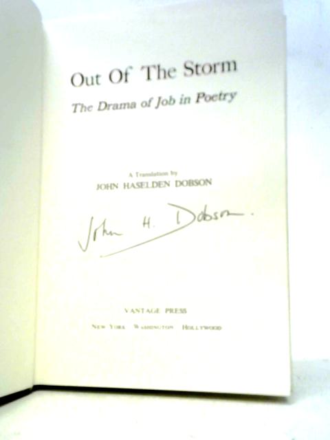 Out of the Storm. The Drama of Job in Poetry.