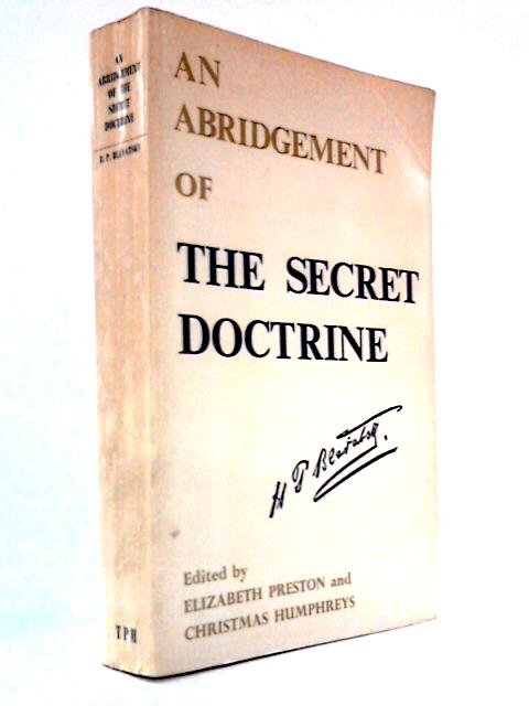 An Abridgement of the Secret Doctrine