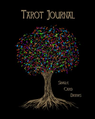 Tarot Journal Single Card Draws: Spacious Pages for Session Notes, With Prompts, Tracking, Keyword Note Space, Reflection Questions and More, Comfortable 8x10” Design