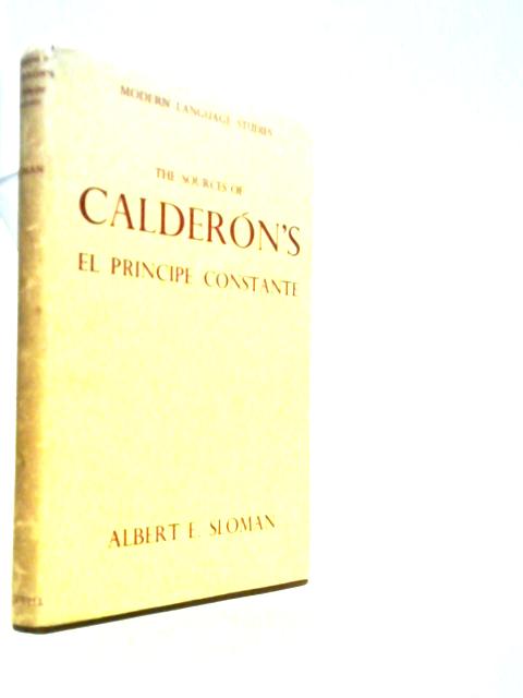 The Sources of Calderon's el Principe Constante