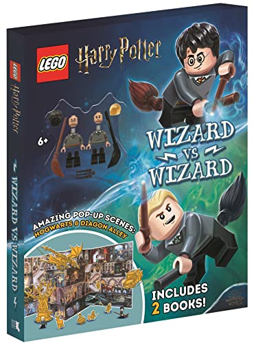LEGO Harry Potter: Wizard vs Wizard (Includes Harry Potter and Draco Malfoy LEGO minifigures, pop-up play scenes and 2 books)