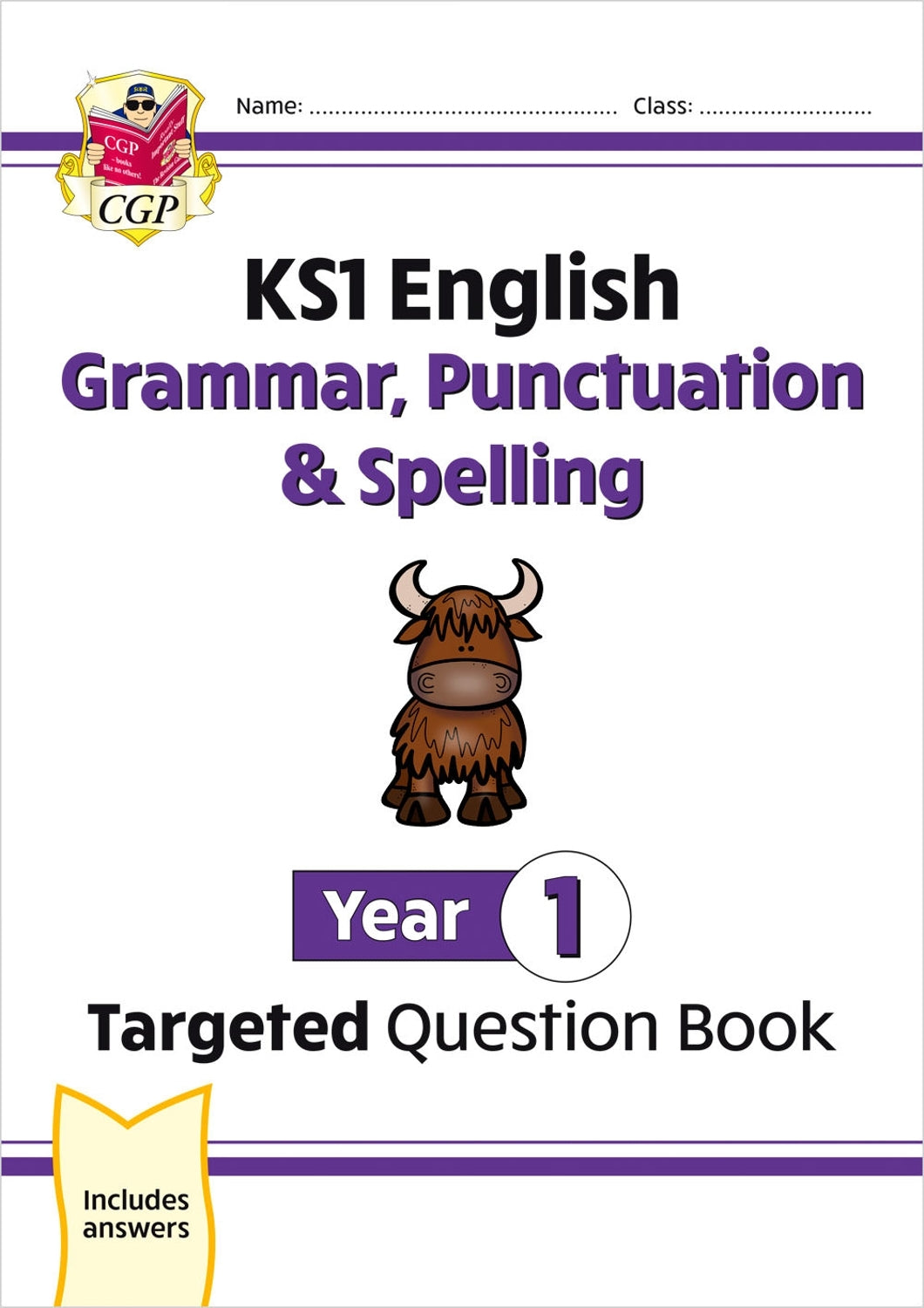 KS1 English Year 1 Grammar, Punctuation & Spelling Targeted Question Book (with Answers)