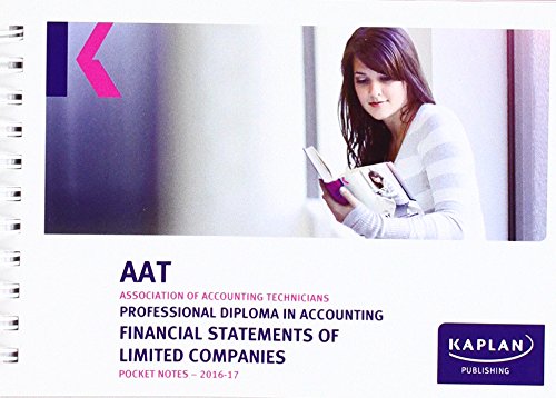 Aat Financial Statements of Limited Companies - Pocket Notes
