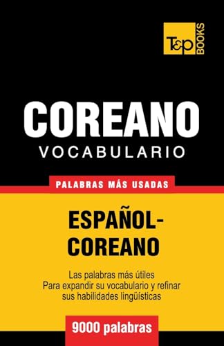 Vocabulario Español-Coreano - 9000 palabras más usadas