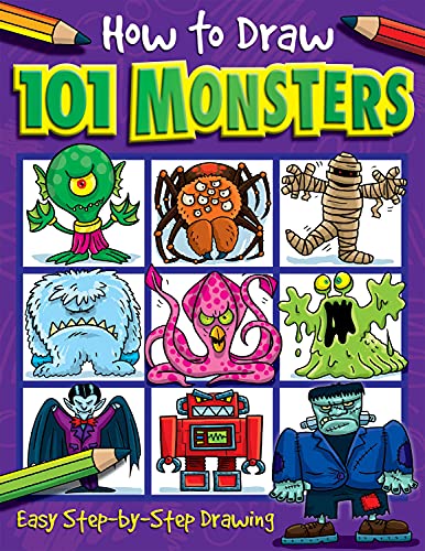 How to Draw 101 Monsters - A Step By Step Drawing Guide for Kids
