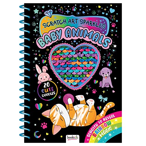 Scratch Art Sparkles: Baby Animals