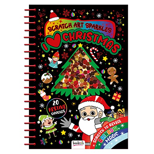 Scratch Art Sparkles: I Love Christmas