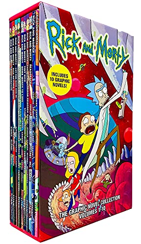 Rick and Morty The Graphic Novel Collection Volumes 1 - 10 Books Collection Box Set
