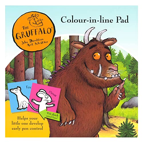 The Gruffalo Colour in The Line Pad My First Colouring Book Kids Easy Colour Art Book
