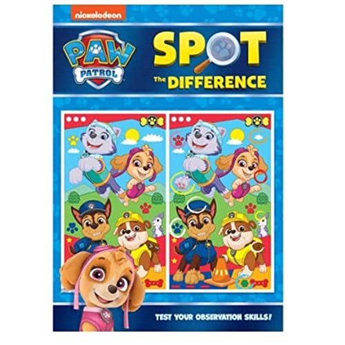 Paw Patrol Spot The Difference Puzzle Book