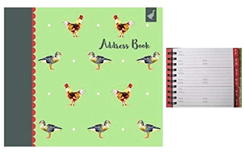 Decorative Address Book - Country Life Design - Perfect for Recording Contact Details