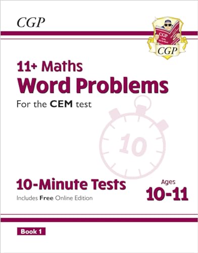 11+ CEM 10-Minute Tests: Maths Word Problems - Ages 10-11 Book 1 (with Online Edition)