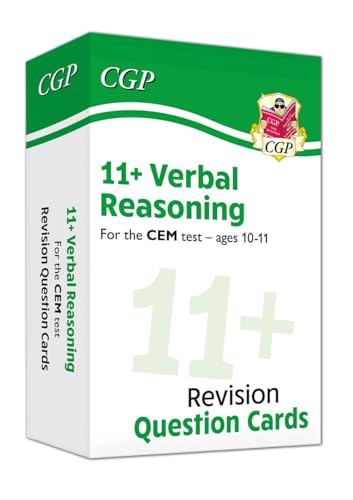 11+ CEM Verbal Reasoning Revision Question Cards - Ages 10-11