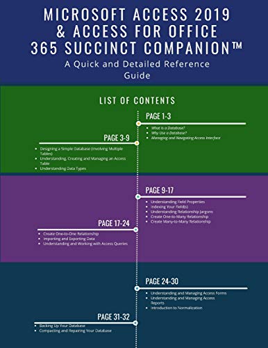 Microsoft Access 2019 & Access for Office 365 Succinct Companion(TM)