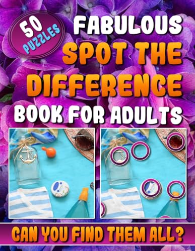 Fabulous Spot the Difference Book for Adults