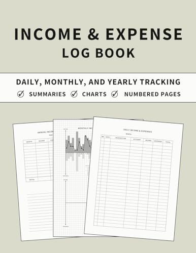 Income and Expense Log Book