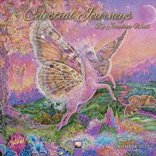 Celestial Journeys by Josephine Wall Wall Calendar 2025 (Art Calendar)
