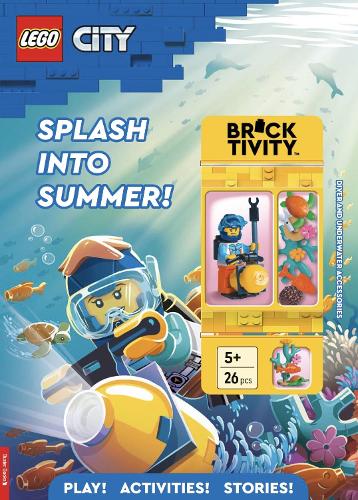 LEGO City: Splash into Summer Activity Book (with diver LEGO minifigure and underwater accessories)