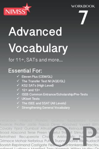 NIMSS Advanced Vocabulary for 11+, SATs and more...: Vocabulary Workbook 7 O-P (NIMSS Advanced Vocabulary Workbooks)